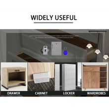Load image into Gallery viewer, T3 ABS Magnetic Card Induction Lock Invisible Single Open Cabinet Door Lock, Single, Single Open Cabinet Door