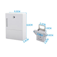 Load image into Gallery viewer, T3 ABS Magnetic Card Induction Lock Invisible Single Open Cabinet Door Lock, Single, Single Open Cabinet Door