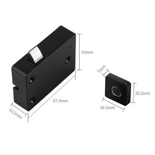 Load image into Gallery viewer, T5 Square Version Aluminum Alloy Panel Fingerprint Drawer Lock, Black, Pink, Blue, Red, Silver