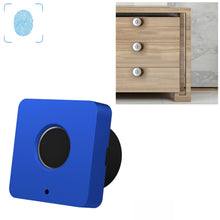 Load image into Gallery viewer, T5 Square Version Aluminum Alloy Panel Fingerprint Drawer Lock, Black, Pink, Blue, Red, Silver