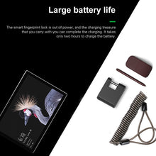 Load image into Gallery viewer, XB30F Mini Smart Fingerprint Padlock Trolley Case Lock, XB30F