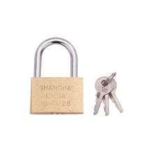 Load image into Gallery viewer, Copper Padlock Small Lock, Style: Short Lock Beam, 25mm Not Open, Short, 25mm Not Open