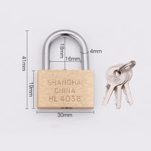 Load image into Gallery viewer, Copper Padlock Small Lock, Style: Short Lock Beam, 30mm Not Open, Short, 30mm Not Open