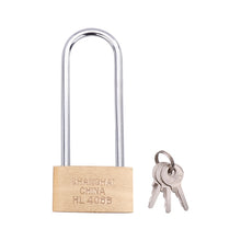 Load image into Gallery viewer, Copper Padlock Small Lock, Style: Long Lock Beam, 60mm Not Open, Long, 60mm Not Open