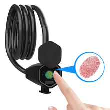 Load image into Gallery viewer, W16 IP65 Waterproof Fingerprint Lock Steel Rope Anti-theft Electric Car Lock Bluetooth APP Electronic Lock, W16 Bluetooth + Fingerprint