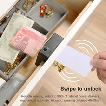 Load image into Gallery viewer, T8+ Non-opening Drawer Lock APP + IC Card Invisible Universal Cabinet Lock, APP + IC Card