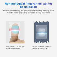 Load image into Gallery viewer, T21FB Micro USB Charging Zinc Alloy Smart Fingerprint + Bluetooth Single Open Drawer Lock File Cabinet Lock, Single Open Fingerprint + Bluetooth
