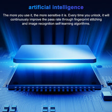 Load image into Gallery viewer, T21FB Micro USB Charging Zinc Alloy Smart Fingerprint + Bluetooth Single Open Drawer Lock File Cabinet Lock, Single Open Fingerprint + Bluetooth