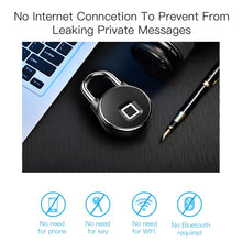 Load image into Gallery viewer, P22 Intelligent Waterproof Anti-theft Fingerprint Security Door Padlock, P22