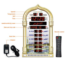 Load image into Gallery viewer, LCD Display Muslim AZAN Clock Prayer Church Alarm Clock, EU Plug