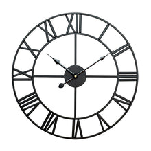 Load image into Gallery viewer, 45cm Retro Living Room Iron Round Roman Numeral Mute Decorative Wall Clock, 45cm
