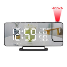Load image into Gallery viewer, TS-9210 Digital Mirror Projection Alarm Clock With FM Radio &amp; Temperature Humidity, TS-9210 With FM Radio