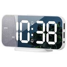 Load image into Gallery viewer, 8821 LED Mirror Dual-purpose Snooze Alarm Clock, 8821(Black), 8821(White)