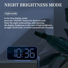 Load image into Gallery viewer, 8821 LED Mirror Dual-purpose Snooze Alarm Clock, 8821(Black), 8821(White)
