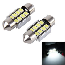 Load image into Gallery viewer, 2 PCS 31mm Festoon 3W 300LM White Light 8 LED 3528 SMD Canbus Error-Free Car Reading Lamps,  DC 12, 31mm