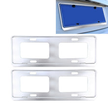Load image into Gallery viewer, 2 PCS Car License Plate Frames Stainless Steel License Plate Frame, Stainless Steel, Stainless Steel License Plate Frame