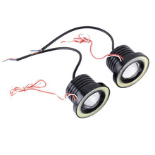 Load image into Gallery viewer, 3.0 inch DC 12V 10W 900LM 6500K Car Angel Eyes Fog Lamp Foglight(White Light + White Light), 3.0 inch