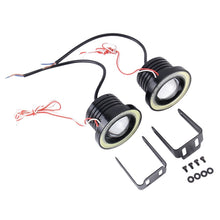 Load image into Gallery viewer, 3.0 inch DC 12V 10W 900LM 6500K Car Angel Eyes Fog Lamp Foglight(White Light + White Light), 3.0 inch