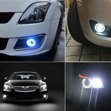 Load image into Gallery viewer, 3.0 inch DC 12V 10W 900LM 6500K Car Angel Eyes Fog Lamp Foglight(White Light + White Light), 3.0 inch