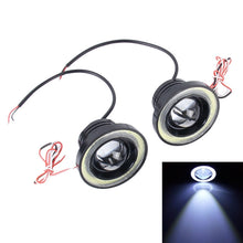 Load image into Gallery viewer, 3.5 inch DC 12V 10W 900LM 7000K Car Angel Eyes Fog Lamp Foglight(White Light + White Light), 3.5 inch
