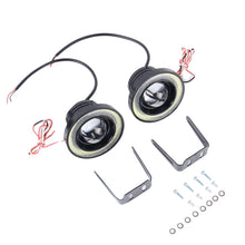Load image into Gallery viewer, 3.5 inch DC 12V 10W 900LM 7000K Car Angel Eyes Fog Lamp Foglight(White Light + White Light), 3.5 inch