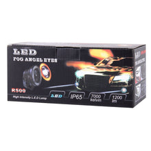 Load image into Gallery viewer, 3.5 inch DC 12V 10W 900LM 7000K Car Angel Eyes Fog Lamp Foglight(White Light + White Light), 3.5 inch