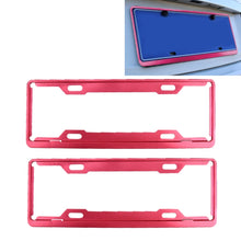 Load image into Gallery viewer, 2 PCS Car License Plate Frames Car Styling License Plate Frame Aluminum Alloy Universal License Plate Holder Car Accessories