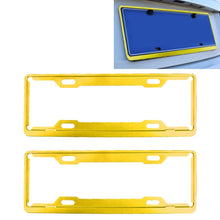 Load image into Gallery viewer, 2 PCS Car License Plate Frames Car Styling License Plate Frame Aluminum Alloy Universal License Plate Holder Car Accessories