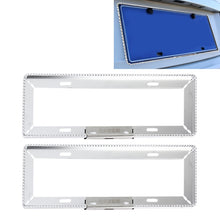 Load image into Gallery viewer, 2 PCS Car License Plate Frames Car Styling License Plate Frame Universal License Plate Holder Car Accessories, Aluminum Alloy License Plate Frame