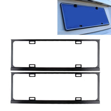 Load image into Gallery viewer, 2 PCS Car License Plate Frames Car Styling License Plate Frame Magnesium Alloy Universal License Plate Holder Car Accessories, Magnesium Alloy, Magnesium Alloy License Plate Holder