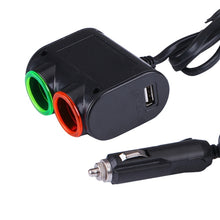 Load image into Gallery viewer, Olesson Streamlined Design 1.2A USB Car Cigarette Lighter Socket Car Charger with Color LED Light, 1631