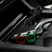 Load image into Gallery viewer, Olesson Streamlined Design 1.2A USB Car Cigarette Lighter Socket Car Charger with Color LED Light, 1631