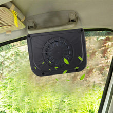 Load image into Gallery viewer, Solar Car Windshield Automatic Cooling Fan Car Cooling Fan Air Vent Auto Fan Solar Car Auto Cool Fan Cooler Vehicle Air Vent Radiator with Rubber Strip, Solar Air Vent