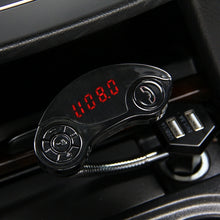 Load image into Gallery viewer, GT86 Dual USB Charger Car Bluetooth FM Transmitter Kit, Support LCD Display / TF Card Music Play / Hands-free, GT86 (Black), GT86 (Gold), GT86 (Silver)