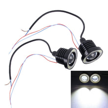 Load image into Gallery viewer, 2 PCS 2.5 inch DC12-24V 10W 900LM 6500K Car Angel Eyes Fog Lamp Foglight, Cable Length: 20cm(White Light + White Light), 2.5 inch 10W 900LM/6500K  White+White