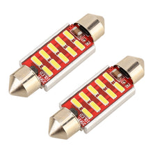 Load image into Gallery viewer, 2 PCS DC 12V 2W 31MM 4014 Bicuspid Port No Decoding Car Dome Lamp LED Reading Light with 10 LED Lights, 31MM