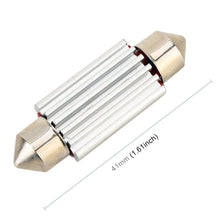 Load image into Gallery viewer, 2 PCS DC 12V 2W 41MM 4014 Bicuspid Port No Decoding Car Dome Lamp LED Reading Light with 10 LED Lights, 41MM