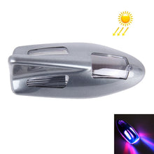 Load image into Gallery viewer, Solar Colorful Light Anti Collision Shark Fin Car Taillight LED Flash Warning Light Caution Light