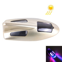 Load image into Gallery viewer, Solar Colorful Light Anti Collision Shark Fin Car Taillight LED Flash Warning Light Caution Light