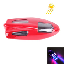 Load image into Gallery viewer, Solar Colorful Light Anti Collision Shark Fin Car Taillight LED Flash Warning Light Caution Light