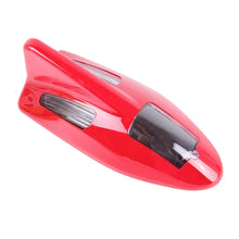 Load image into Gallery viewer, Solar Colorful Light Anti Collision Shark Fin Car Taillight LED Flash Warning Light Caution Light