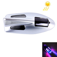 Load image into Gallery viewer, Solar Colorful Light Anti Collision Shark Fin Car Taillight LED Flash Warning Light Caution Light