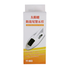 Load image into Gallery viewer, Solar Colorful Light Anti Collision Shark Fin Car Taillight LED Flash Warning Light Caution Light