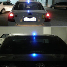 Load image into Gallery viewer, Solar Colorful Light Anti Collision Shark Fin Car Taillight LED Flash Warning Light Caution Light