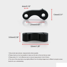 Load image into Gallery viewer, OT243 2 PCS Aluminum Alloy Window Latch Hinge Pivot for 95-04 Tacoma 00-06 Tundra Rear Quarter BL, OT243
