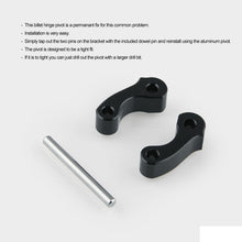 Load image into Gallery viewer, OT243 2 PCS Aluminum Alloy Window Latch Hinge Pivot for 95-04 Tacoma 00-06 Tundra Rear Quarter BL, OT243