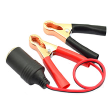 Load image into Gallery viewer, 12-24V Car Cigarette Lighter Battery Clip Adapter Cable(Red + Black), 12-24V