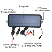Load image into Gallery viewer, 4.5W Portable Car Automobile Boat Battery Solar Cells Rechargeable Power Battery Charger, 4.5W