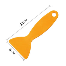 Load image into Gallery viewer, 100 PCS Yellow Plastic Small Scraper Car Film Tools Film Scraper Car Accessories, Yellow Plastic Small Scraper