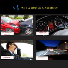 Load image into Gallery viewer, Geyiren A5 HUD 3.5 inch Car Head Up Display with GPS System, Two Mode Display, Light Sensors, KM/h MPH Speed, Compass, Speed Alarm, A5(Black), A5 (Green Light)